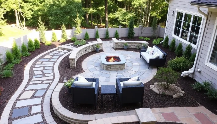 Outdoor patio / fireplace